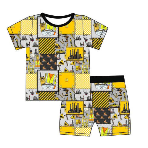 Safe Builders - 2 Piece PJ Set Short Sleeve and Shorts – GiGi's Closet