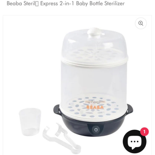 Beaba Steril Express 2-in-1 Baby Bottle Sterilizer
