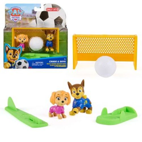 PAW Patrol, Chase & Skye, Kick & Score Soccer Pups Playset (Target Exclusive)