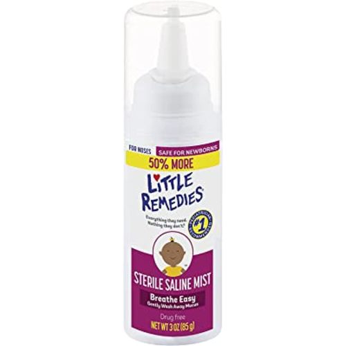 Little Remedies Sterile Saline Nasal Mist, Safe for Newborns, 3 oz (Pack of 1)