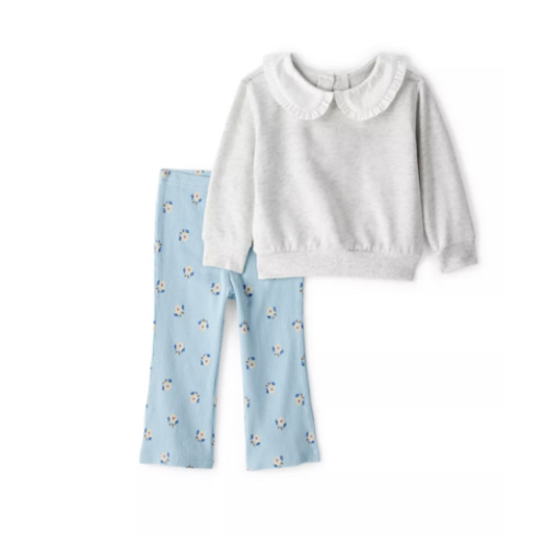 Carter's® Baby Girls Peter Pan Pullover and Printed Legging Set | Belk