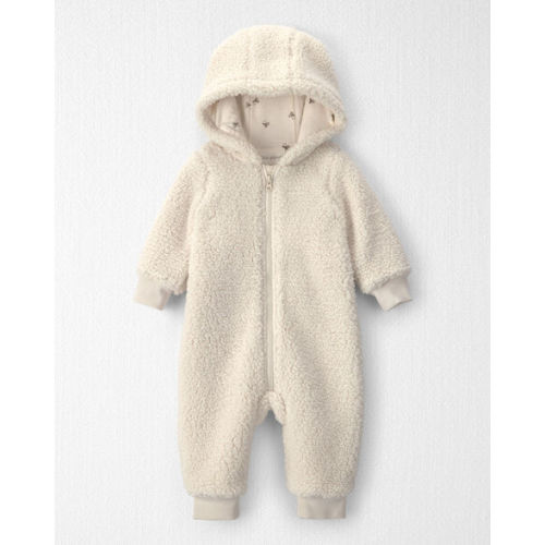 Baby Recycled Teddy Fleece Hooded Jumpsuit - Little Planet | Carter's