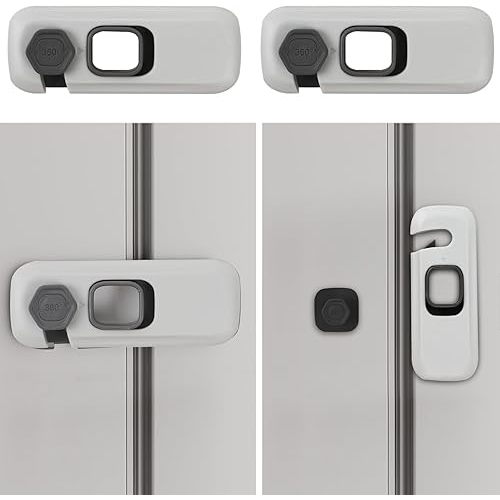 Child Proof Refrigerator Lock, (2 Pack)