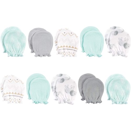 Hudson Baby Unisex Baby Cotton Scratch Mittens