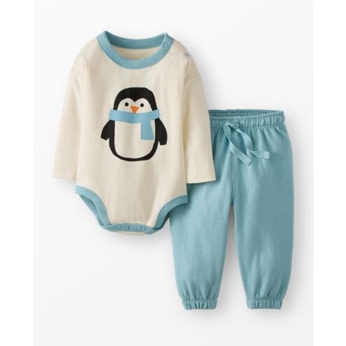 Baby Bodysuit & French Terry Sweatpants Set