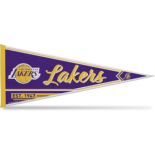 Rico Industries NBA Basketball 12" x 30" Felt Wall Décor Pennant - Great for Home/Bed Room/Man Cave Décor