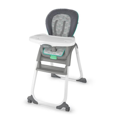Ingenuity Full Course 6-in-1 High Chair - Astro: Folds for Easy Transport, 5-Point Harness, Geometric Pattern