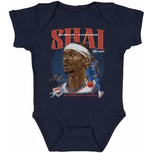 500 LEVEL NBA Shai Gilgeous-Alexander Oklahoma City Thunder Dual Baby Bodysuit