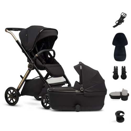 Silver Cross Reef 2 Multi-terrain Modular Stroller + Bassinet 2025 + Accessory Bundle - Espresso (Special Edition)