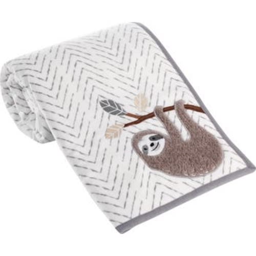 Baby Jungle Faux Shearling Sloth Baby Blanket