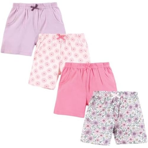 Hudson Baby Unisex Baby Shorts Bottoms 4-Pack