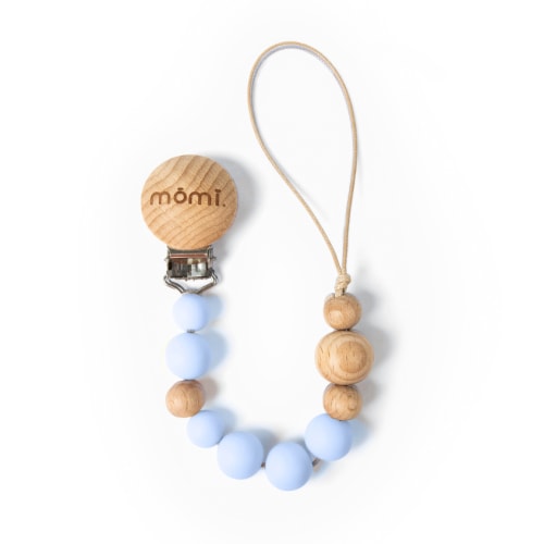 mōmi babypace pacifier clip - cloudless