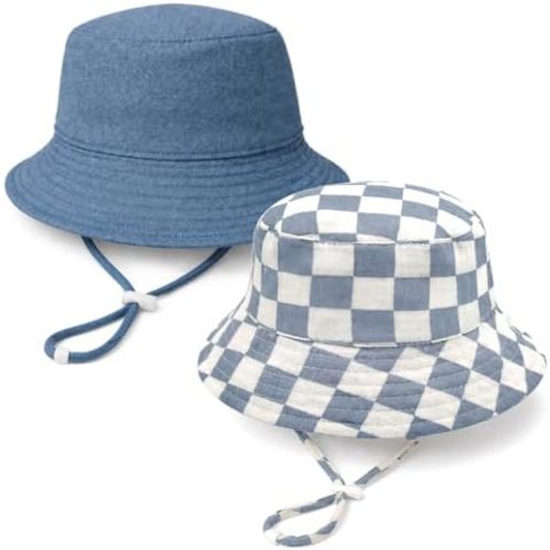 Baby Sun Hat Infant Toddler Summer Cotton Yarn Bucket Hat for Boys Girls