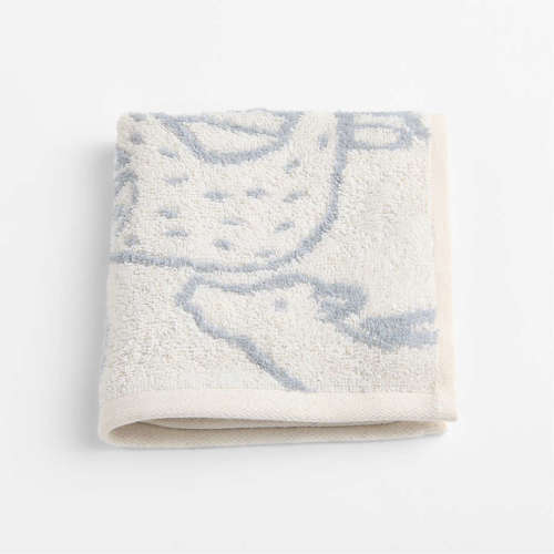 Explorer Mist Blue Organic Cotton Kids Washcloth