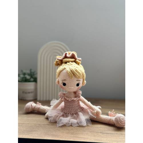 Doll Ballerina Amigurumi , Crochet Toy , Handmade Christmas Gift