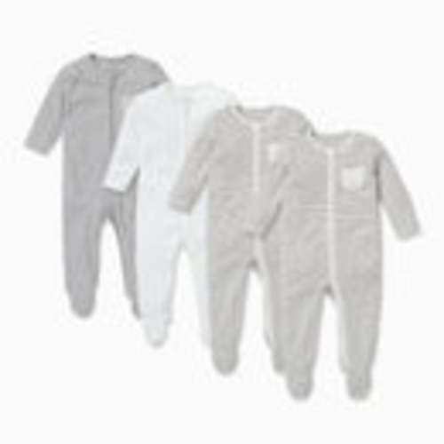 Zip Baby Pajamas 4 Pack - 6-9 Months