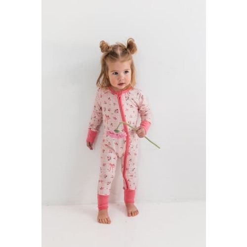 Charlotte Zipper Romper Sleepwear, 0-3M