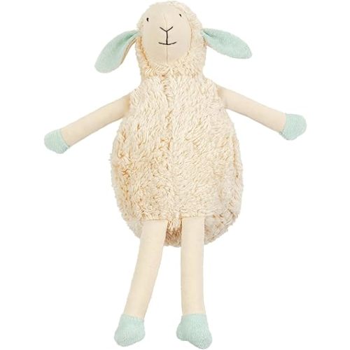 Under the Nile Organic Cotton Elsa The Lamb Sherpa Snuggle Lovey, 14"