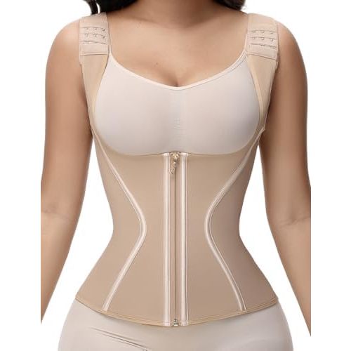 SHAPSHE Waist Trainer for Women, Tummy Control Sports Girdle, Workout Body Shaper with Adjustable Shoulder Strap