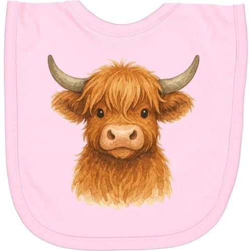 inktastic Highland Cow Newborn Bib