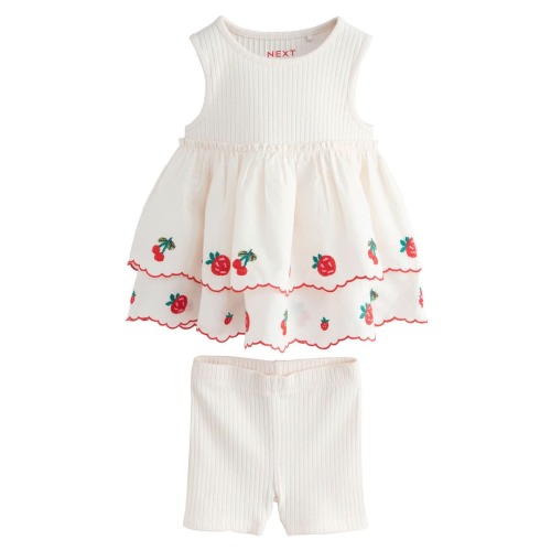 Kids' Frill Tank & Bike Shorts Set
