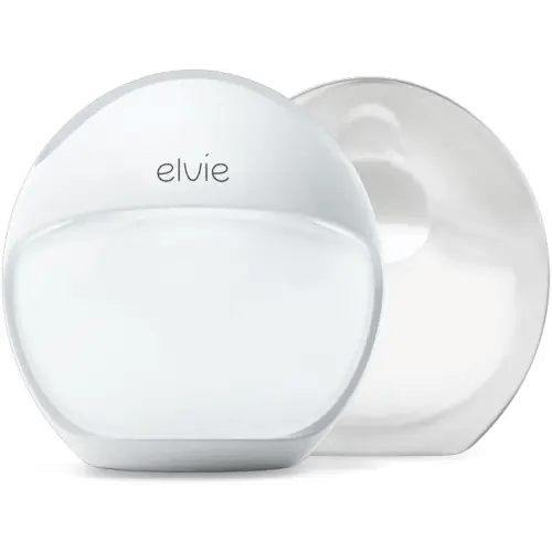 Elvie Curve - Manual Wearable Breast Pump - Hands-Free, Kick-Proof, Portable Silicone Pump That Can Be Worn in-Bra for Gentle, Natural Milk Expression - Breast Feeding Essentials