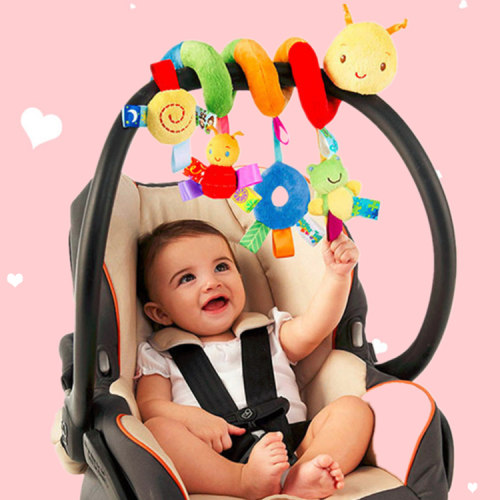 1pc Baby Hanging Rattle Toy, Car Seat Hanging Rattle Toy, Spiral Stroller Toy, Spiral Stroller Hanging Toy, Suitable For 0-6 Months Boys Girls, Newborn Gift (Ribbon Color Random) | SHEIN USA