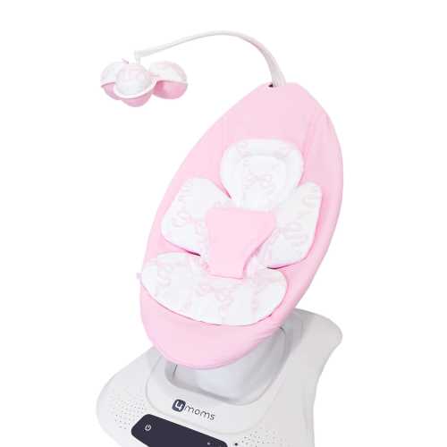 HandMade Mamaroo Rockaroo 4mom Insert Cover for Newborn Infant Swing Replacement Toy Balls Liner for Swing Pink Bow Baby Girl