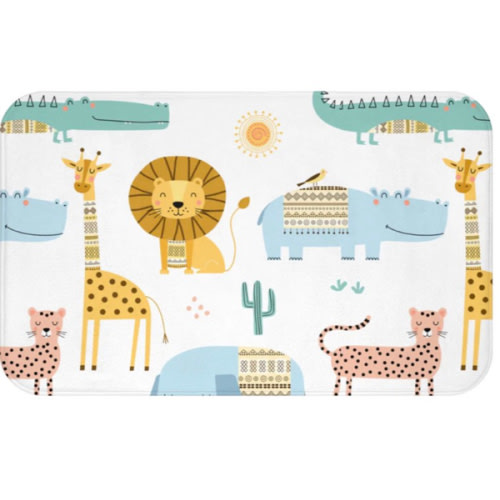 Kids Bath Mat Jungle Animals, Kids Shower Mats, Kids Bathtub Mats, Kids Bathroom Decor, Kids Bathroom, Kids Gift, Made in the USA | Pippa + June – PIPPA + JUNE
