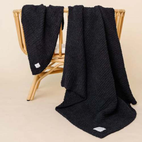 Chenille Blanket - Charcoal - Small