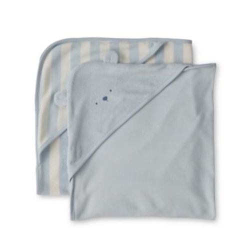 Baby Boys' Bear Terry Towels, 2-Pack