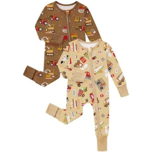 Yoofoss Viscose Bamboo Sleepers for Baby Boy & Girl, 2-Way Zipper Pajamas