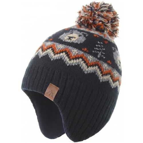 Moon Kitty Baby Boys Hats Toddler Beanies for Boys Winter Fleece Winter Hat Boys
