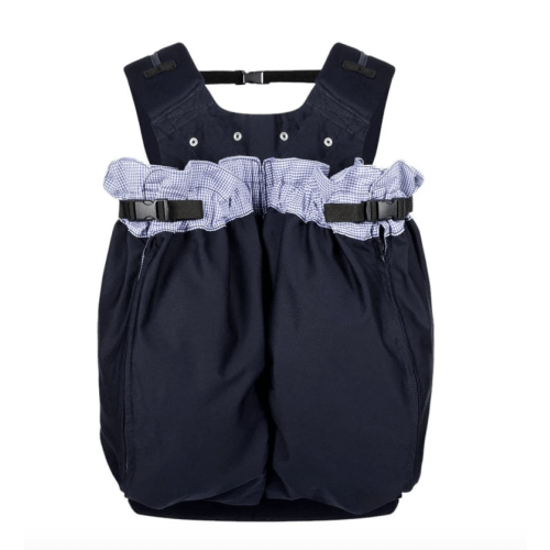 The Weego TWIN Baby Carrier in Blue Pepita