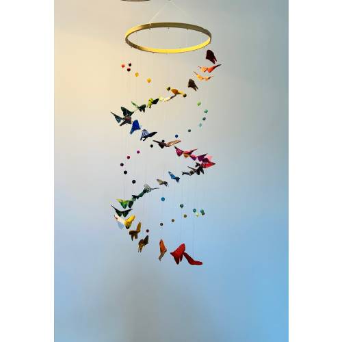 004/A - Baby mobile / Hanging "Butterfly propeller"