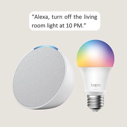 Echo Pop with TP-Link Tapo Smart Color Bulb