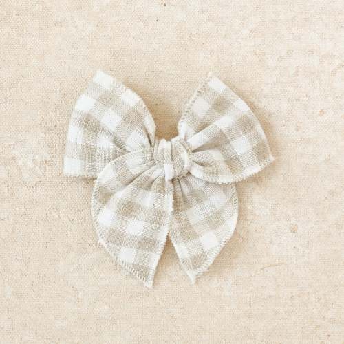 Mini Fleur Bow Band or Clip // Fawn