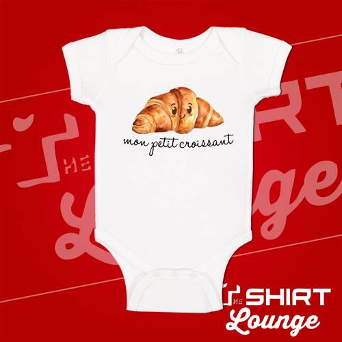 Croissant Baby Bodysuit: "Mon Petit Croissant" French Foodie Gift