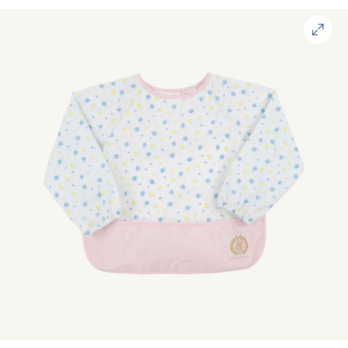 Biscuit Bib - Dunwoody Daisy with Palm Beach Pink