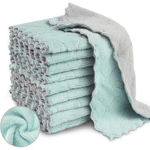 Super Absorbent Kitchen Dish Cloths Microfiber Cleaning Cloth