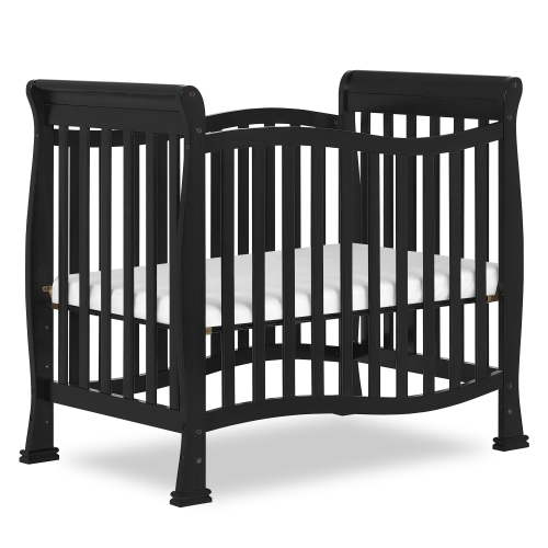 Dream On Me Piper 4-in-1 Convertible Mini Crib, Black