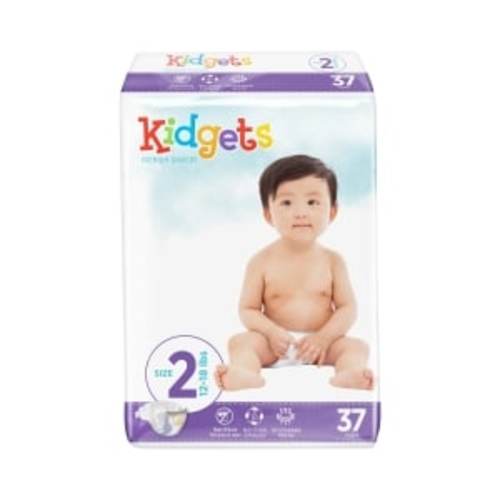 Kidgets Size 2 Premium Diapers, 37-ct.