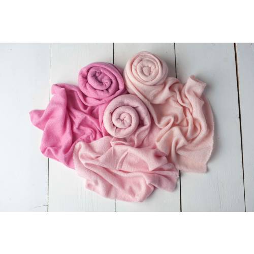 Peony, Crepe, Pink Lemonade Soft Stretch Sweater Knit Wrap Photography Photo Prop for Newborn Photography Photo Prop