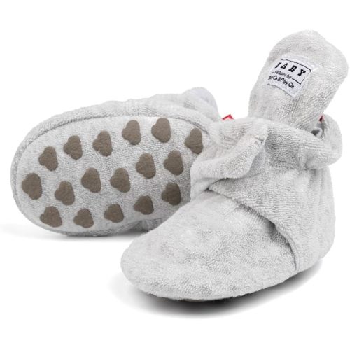 Meckior Newborn Infant Baby Girls Boys Warm Fleece Winter Booties First Walkers Slippers Shoes