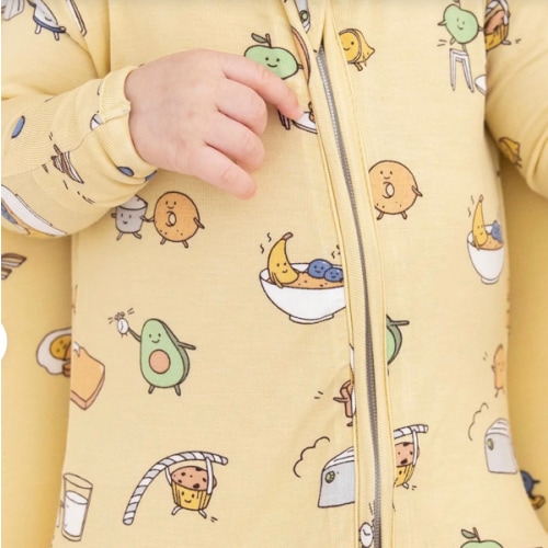 Love You Brunches Bamboo Convertible Footie