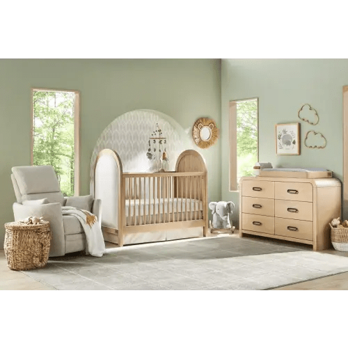 Drew & Jonathan Kids Hidden Hills 5 Pc Light Oak Wood Bedroom Set With Dresser, Crib, Changing Tray | Rooms to Go
