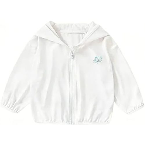 Baby Infant Toddler Lightweight and Breathable Sunscreen-Hoodie Summer Sun Protection Coat Jacket for 6M-24M Kids