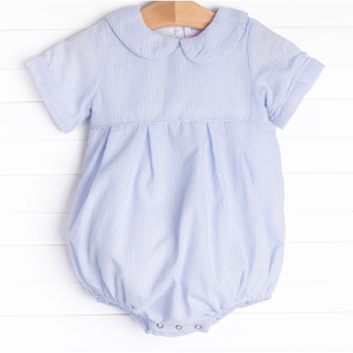 Simple Seersucker Bubble, Blue – Stitchy Fish
