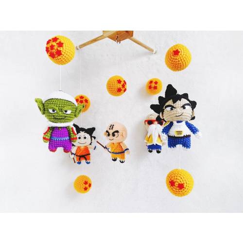 Crochet Dragon Ball Z Baby Mobile: Anime Nursery Decor