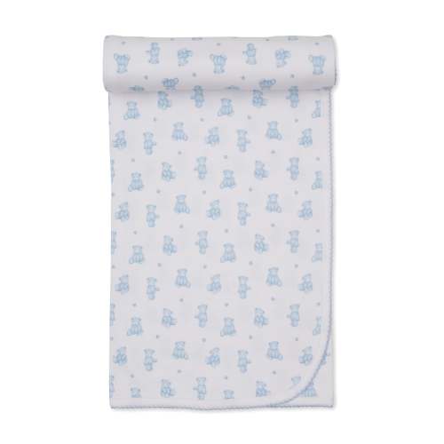 Teddy Bears Blue Blanket